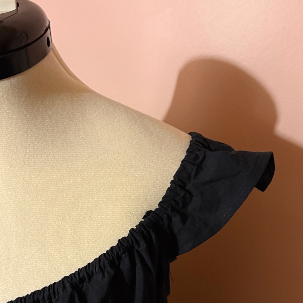 Universal Thread Black Ruffle-Shoulder Maxi Dress - Picture 4 of 5